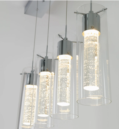 Artika 4-Light Integrated LED Pendant Light (Chrome) - Almost Ne, View more