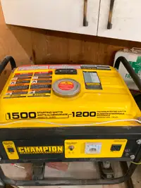 Champion Generator Lightly Used
