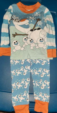 2T Disney Frozen OLAF Pajamas