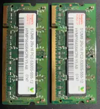 Hynix DDR2. 2 sticks 512mb each $10