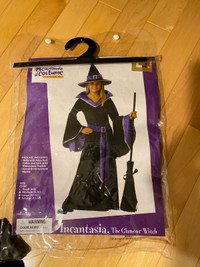 Costume d’Halloween sorcière fille small 6-8 