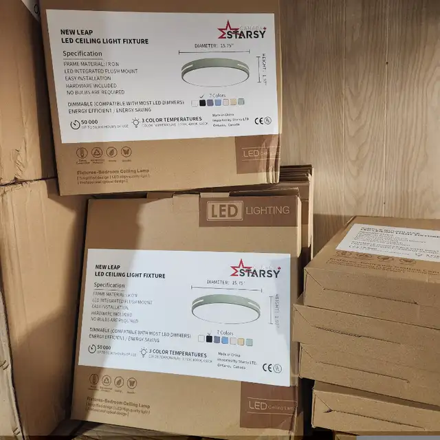 LED Flush Mount Ceiling Lights - Stylish and Versatile Lighting in Indoor Lighting & Fans in Kitchener / Waterloo - Image 5