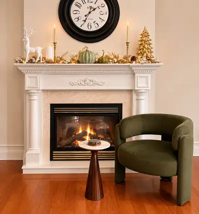 Luxury modern Olive Barrel Chair, View more
