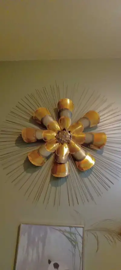Art sculpture mural en brass/cooper, View more