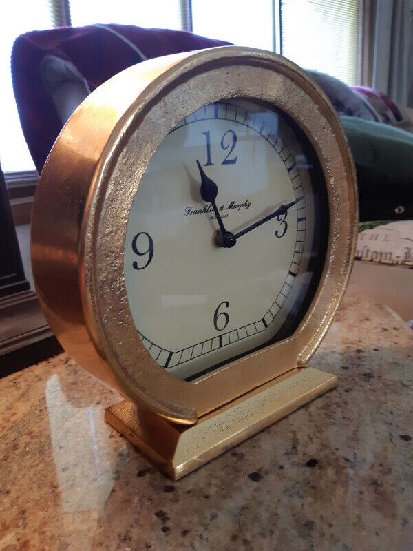 FIRST $40 EACH ~Franklin & Murphy Gold Clock ~ Pewter Golf Clock in Arts & Collectibles in St. Catharines - Image 4