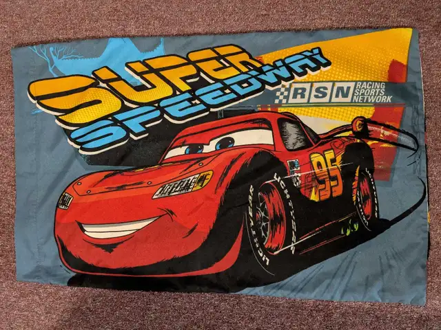 Cars pillow case Lightening McQueen Disney in Bedding in Charlottetown - Image 2