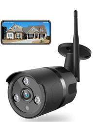 Outdoor Security Camera (1080p, Night Vision, Two Way Audio) 