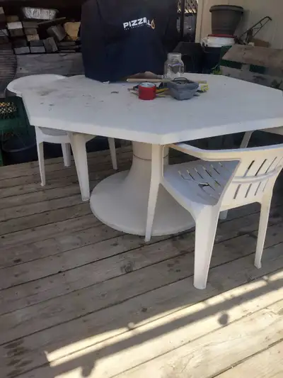 PATIO TABLE VERY SOLID, View more