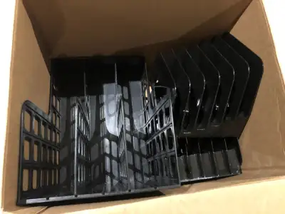 3x Desk sorter / mail organizer & 1x magazines/binders holder, View more
