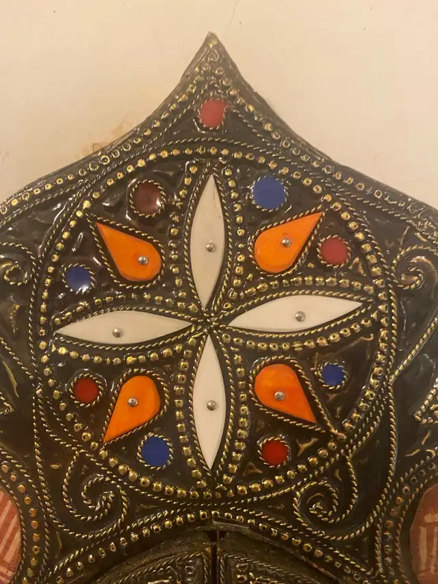 Vintage Handmade Moroccan Arch Wall Mirror. 15” tall. in Home Décor & Accents in Markham / York Region - Image 4