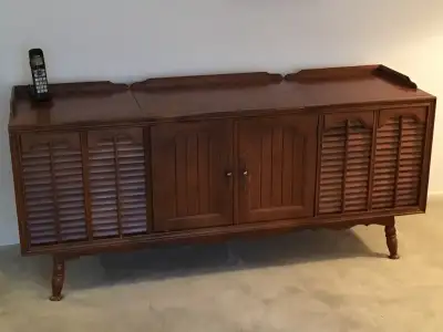 Solid Wood Vintage Stereo Console, View more