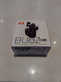 iQ BUDZ Micro True Wireless Earbuds – Brand New