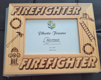 Firefighter photo frame