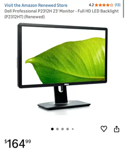 Dell P2312H 23" Flat Panel Monitor, View more