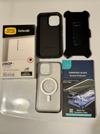 Otter box cases & screen protector - iPhone 13 Pro Max 