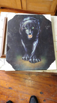 Black Panther wooden picture 