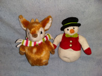 Douglas x2 Plush: Deer/Fawn & Snowman