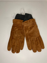Topman Suede Leather Winter Gloves