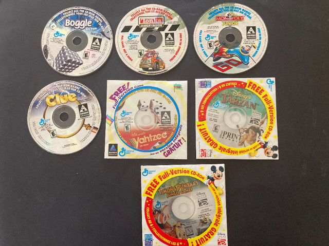 Lot of 9 General Mills CD Rom Software Games Clue etc. Windows in Software in Edmonton