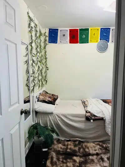 Looking for working professionals 1 bedroom available for rent in a quiet, clean house from october...