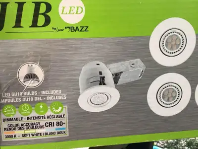 Luminaire encastré à intensité réglable, DEL PAR20, 2/pqt, View more