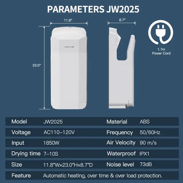 ❤️✅NEW IN BOX: Vertical Premium Commercial Hand Dryer in General Electronics in Markham / York Region - Image 5