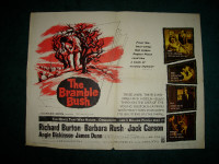 1960 THE BRAMBLE BUSH RICHARD BURTON WARNER BROTHER MOVIE POSTER