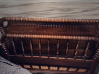 Antique Spindle Bed Headboard, footboard and side rails for sale