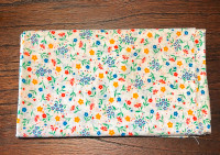 Vintage Floral Fabric Material for Sewing, Quilting, Crafts