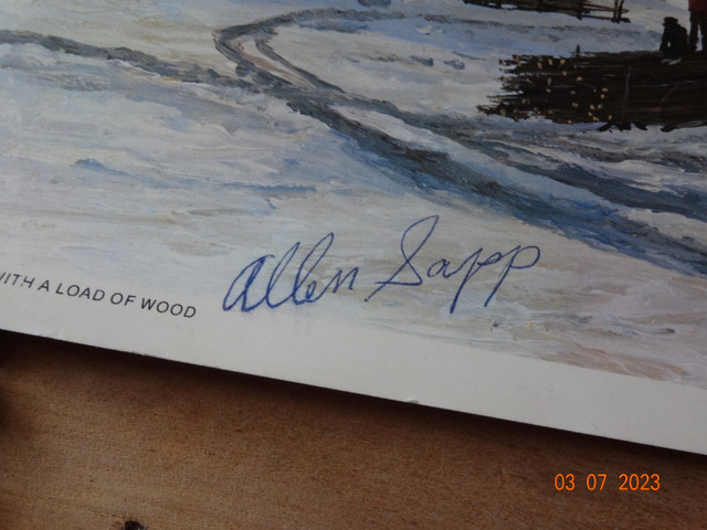 Postcards, Alan Sapp artist ,signature, Mt Lassen vintage folder in Arts & Collectibles in Kelowna - Image 2