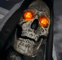 7 ft. Inferno Reaper Halloween Animatronic Prop - Brand New