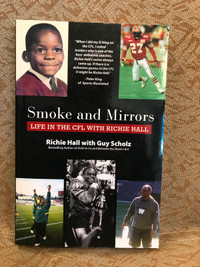 RICHIE HALL SIGNED BIOGRAPHY BLUE BOMBERS CFL