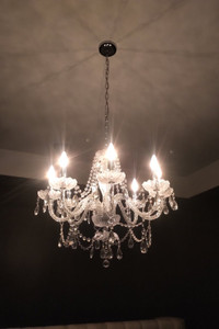  PRICE DROP Stunning Crystal Chandelier for Sale!