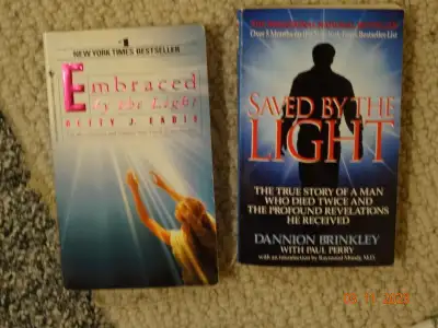 2  books, spiritual  like ,Embraced by Light, Saved by the Light, View more
