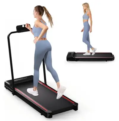 Brand New 2-in-1 Folding Treadmill – Never Opened still in original packaging It’s perfect for runni...