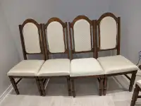 6 Oak wood chairs 6 for $140