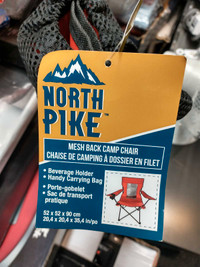 North Pike Mesh back camp chair