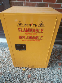 Flammable Storage Cabinet, 12 gal., 1 Door, 23" W x 35" H x 18" 