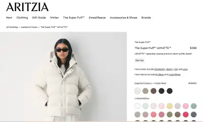 Aritzia Super Puff, 2XS, Matte Pearl, New With Tags, View more