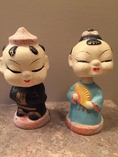 Vintage Asian Bobble Heads, View more