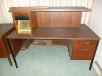 Desk with credenza and drawers
