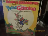ORIGINAL HERE COMES PETER COTTONTAIL 1950 BOOK AND 45 RECORD