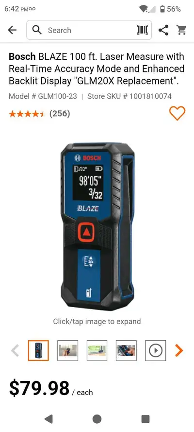 Bosch Laser Measure, View more