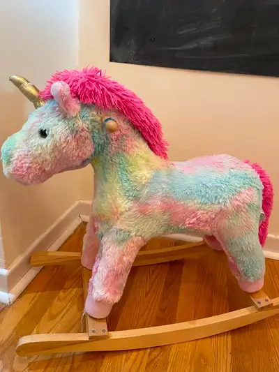 Baby rocking horse, Pink ride Unicorn, View more