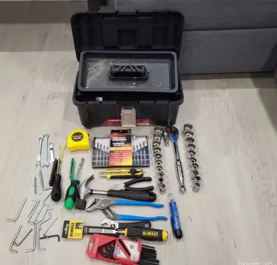 This is a comprehensive used tool set, perfect for various home and professional projects. It includ...