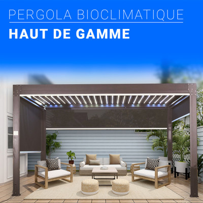 Pergola en aluminium bioclimatique de haute qualité