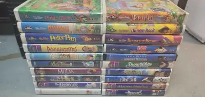 Selling off a lot of 20 Disney VHS Tapes. They are all in good working condition. Asking 30$ for the...