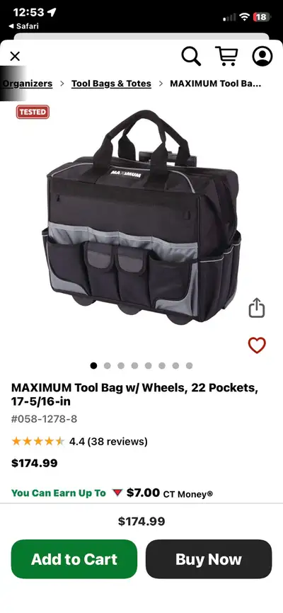 Rolling Tool Bag, View more