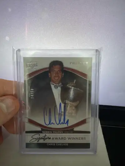 Rare Chris chelios award winner 14/50