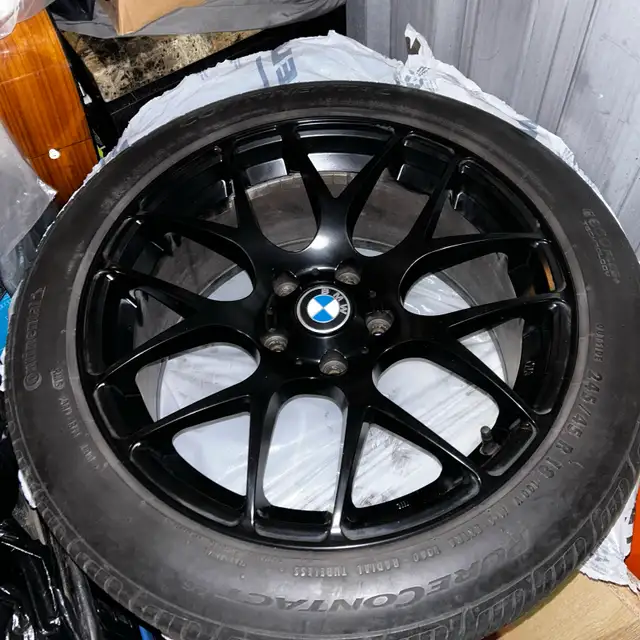 Set of 4 Continental 245/45/R18 in Tires & Rims in Oshawa / Durham Region - Image 2